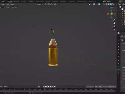 45 ACP Bullet Free 3D model
