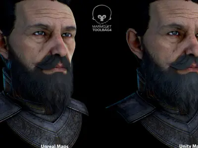 Knight of the Round Table Low-poly 3D model