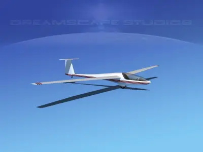 DG-400 15-Metre Motorglider V08 3D model