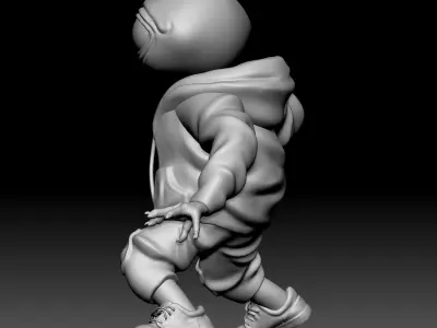 Alien Statue - 0310 3D print model