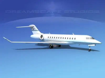 Global Express 6000 V04 3D model