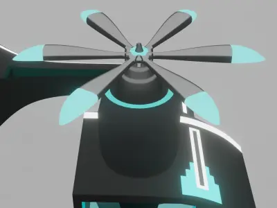 Sci-fi spaceship 3D model
