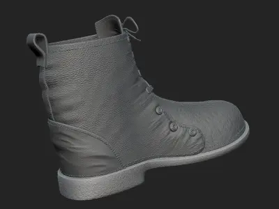 boots 3D model shoes 3D model