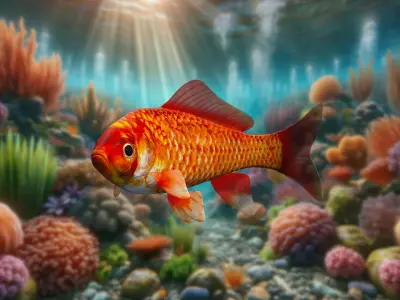Aquatic Gold Free Premium Goldfish Model Low-poly 3D model