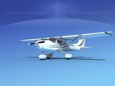 Cessna 172 Skyhawk 1967 V10 3D model