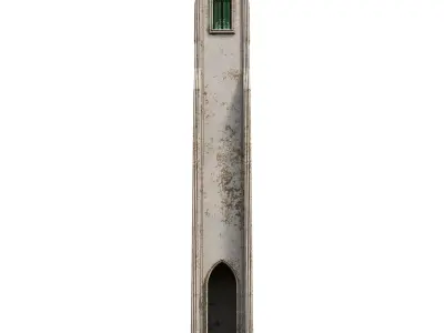 GOTHIC CASTLE BUILDING 21 Low-poly 3D model