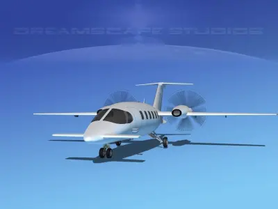 Piaggio Avanti P180 V01 3D model