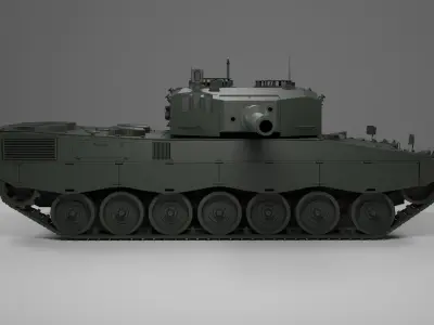 Leopard 2 Low-poly 3D model
