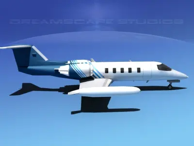 Gates Bombardier Learjet 35 V13 3D model