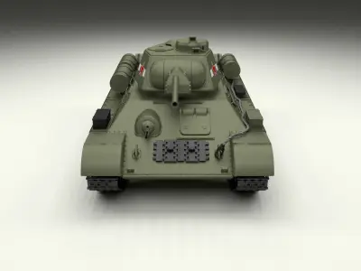 T34 76 Tank 3D model