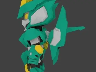 Super Mecha 1 - Bysreg of Code Name B3Y12 - 3D Print Ready 3D print model