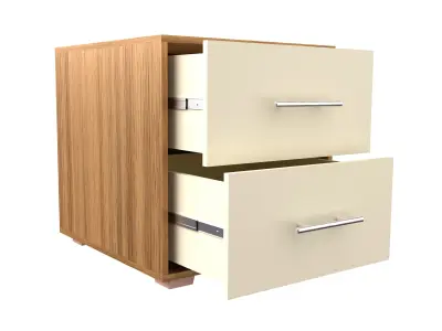 Bedroom furniture set Free low-poly 3D model purchase