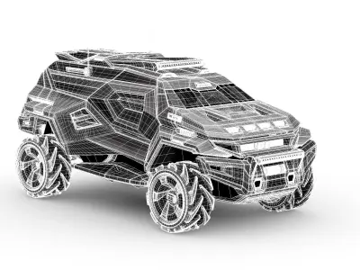 Rezvani Vengeance Armortruck Concept 3D model