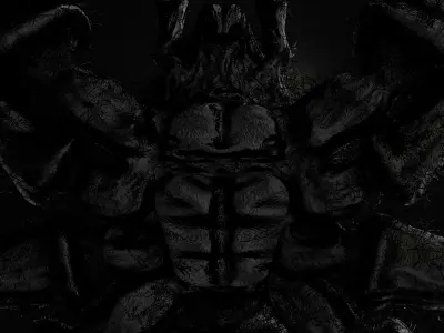 Monstrous Black Widow Spider 3D model