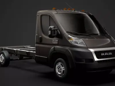 Ram Promaster Chassis Truck Single Cab 4035 WB 2020 3D model
