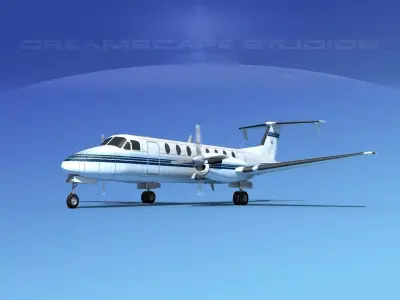 Beechcraft B1900C V03 3D model