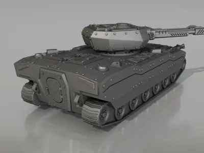 Battle tank V-2 -model for 3d printer 3D print model