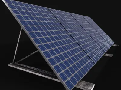 Solar Panel Low-poly 3D model