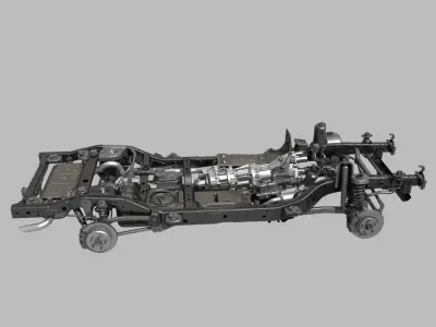 Car Chassis 3D model