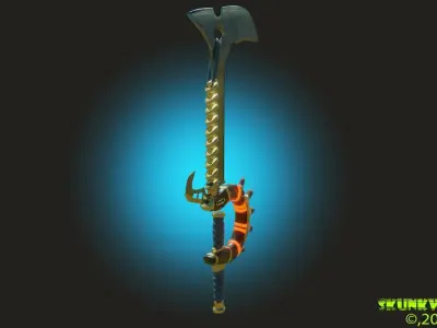 Sword Concept 02 Low-poly 3D model