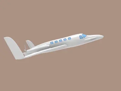 Beech Starship 3D print model