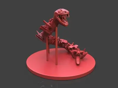 Snake From Outer Space Free 3D print model