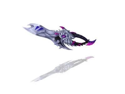 Corrupted Holy Dagger Low-poly 3D model