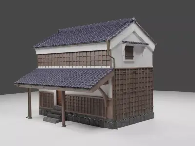 Japanese old style storage - KURA 3D model