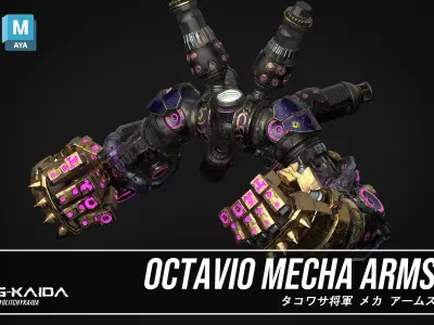 Prop - Octavio Mecha Arms 3D model