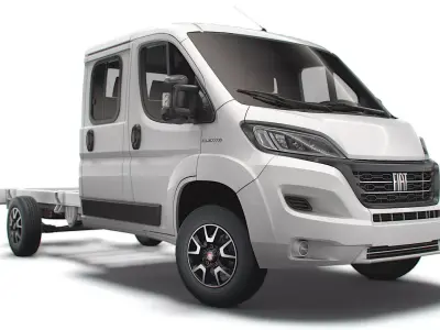 Fiat Ducato Chassis Truck Crew Cab 4035 WB XL 2022 3D model