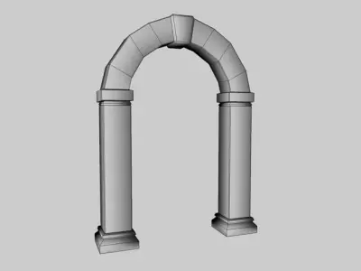 Ancient Stone Portal 3D Model 3D model