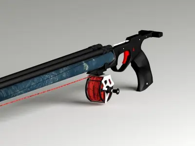 Speargun sniper rifle - sniper rifle 3D model