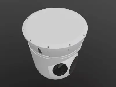 Wescam L3 White Low-poly 3D model