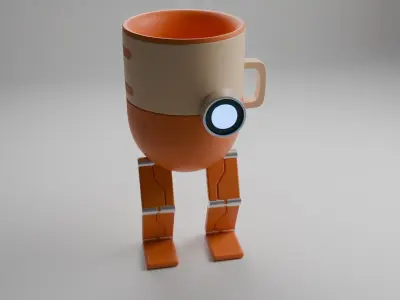 cup robot 3D model purchase