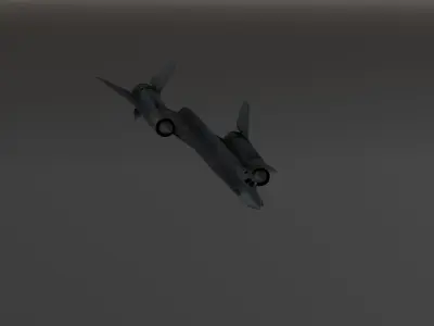 Lockheed YF-12 Low-poly 3D model