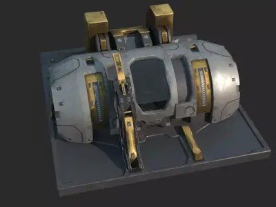 Future Sci-Fi Matter Generator 3D model