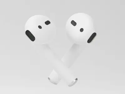 Apple Airpods pro Low-poly 3D model