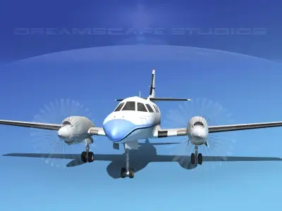 Swearingen SA226-T Merlin III V02 3D model