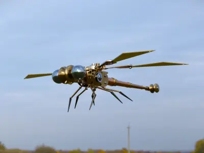 Mechanical Bug Low-poly 3D model