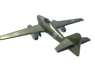 Messerschmidt me262 aircraft airplane fighter Low-poly 3D model