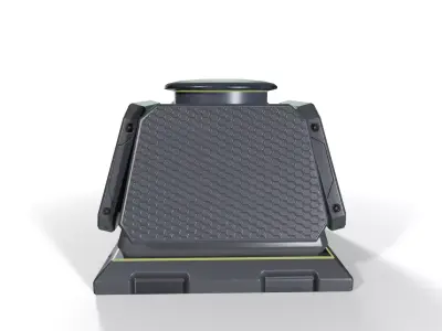 Sci-Fi Charging Device Low-poly 3D model