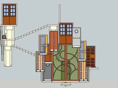 Temple 14 - Doors Temple 3D model