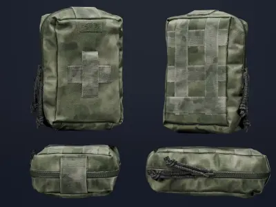 TECHNIKOM Medical Pouch Low-poly 3D model