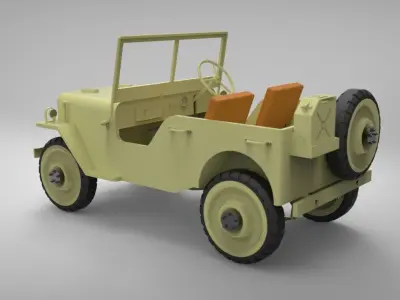 Jeep 1944 Free 3D model