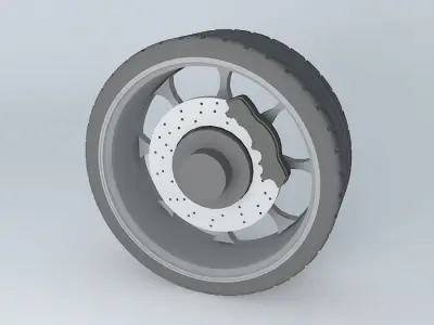 Condor 8 Spoke Grey WD003 Free 3D model