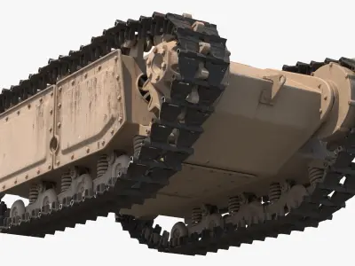 Remote Controlled Tracked Demolition Robot Sand Used 3D model