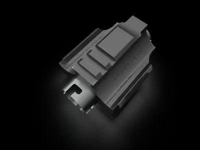 Muzzle Jailbreak Low-poly 3D model