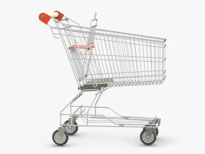 Shopping Cart 2 3D model purchase