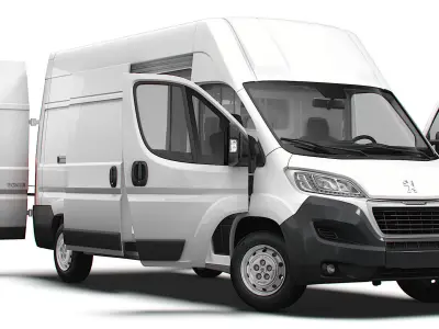 Peugeot Boxer Van L3H3 HQ Interior 2023 3D model
