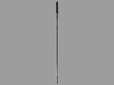 Futuristic Sword Saber With Scabbard Low-poly 3D model